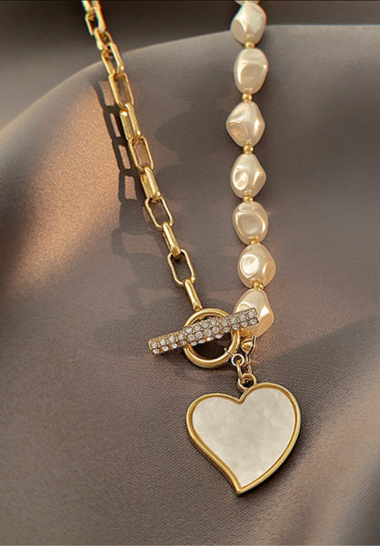 Heart of Pearl Necklace