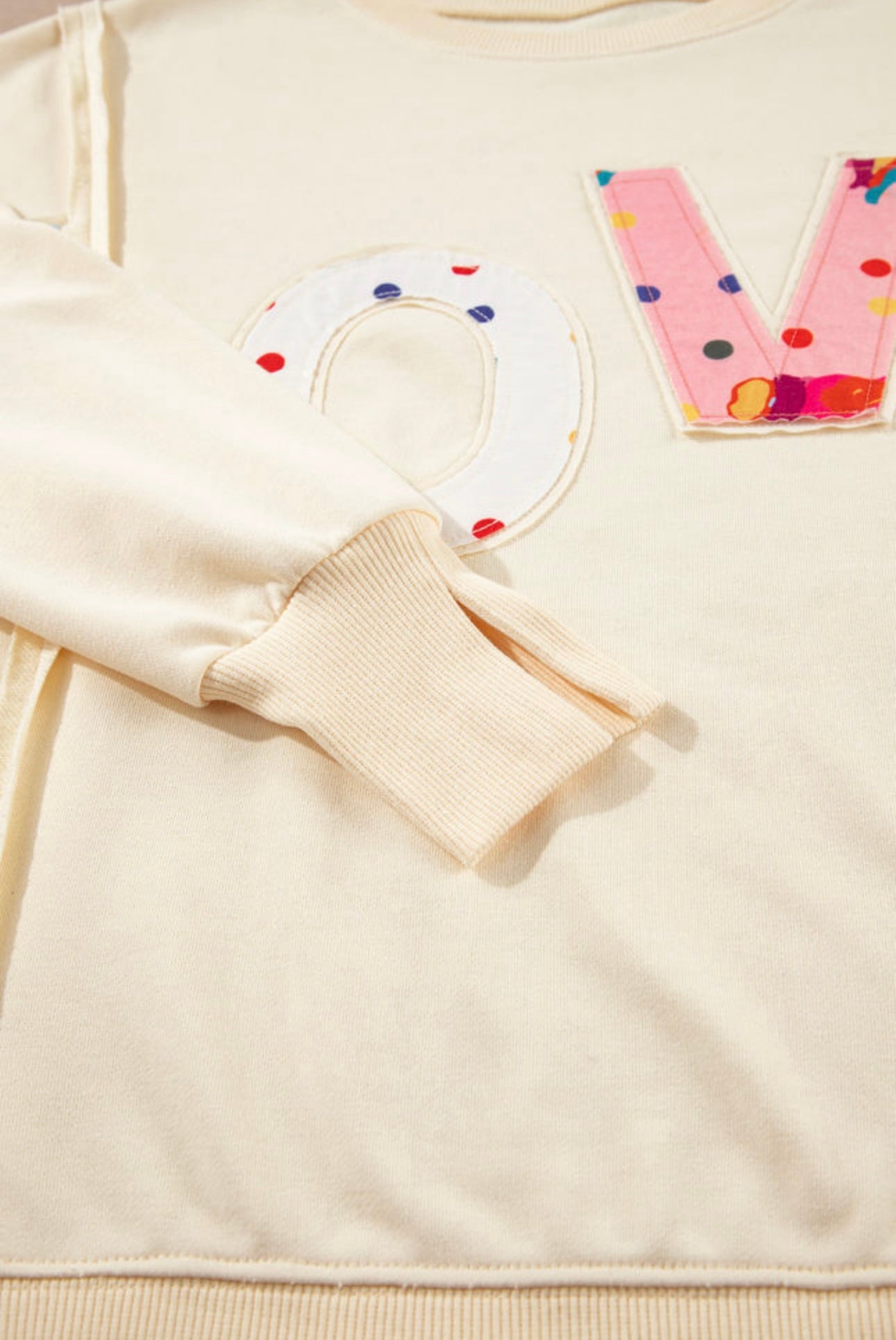 LOVE Patchwork Sweatshirt