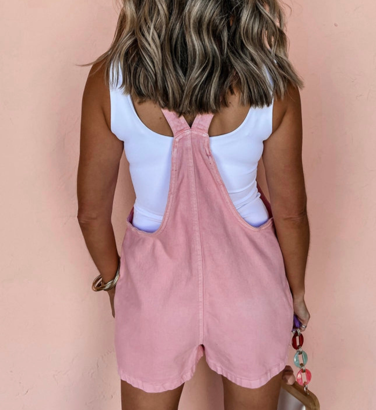 Perfectly Blush Romper/Overalls