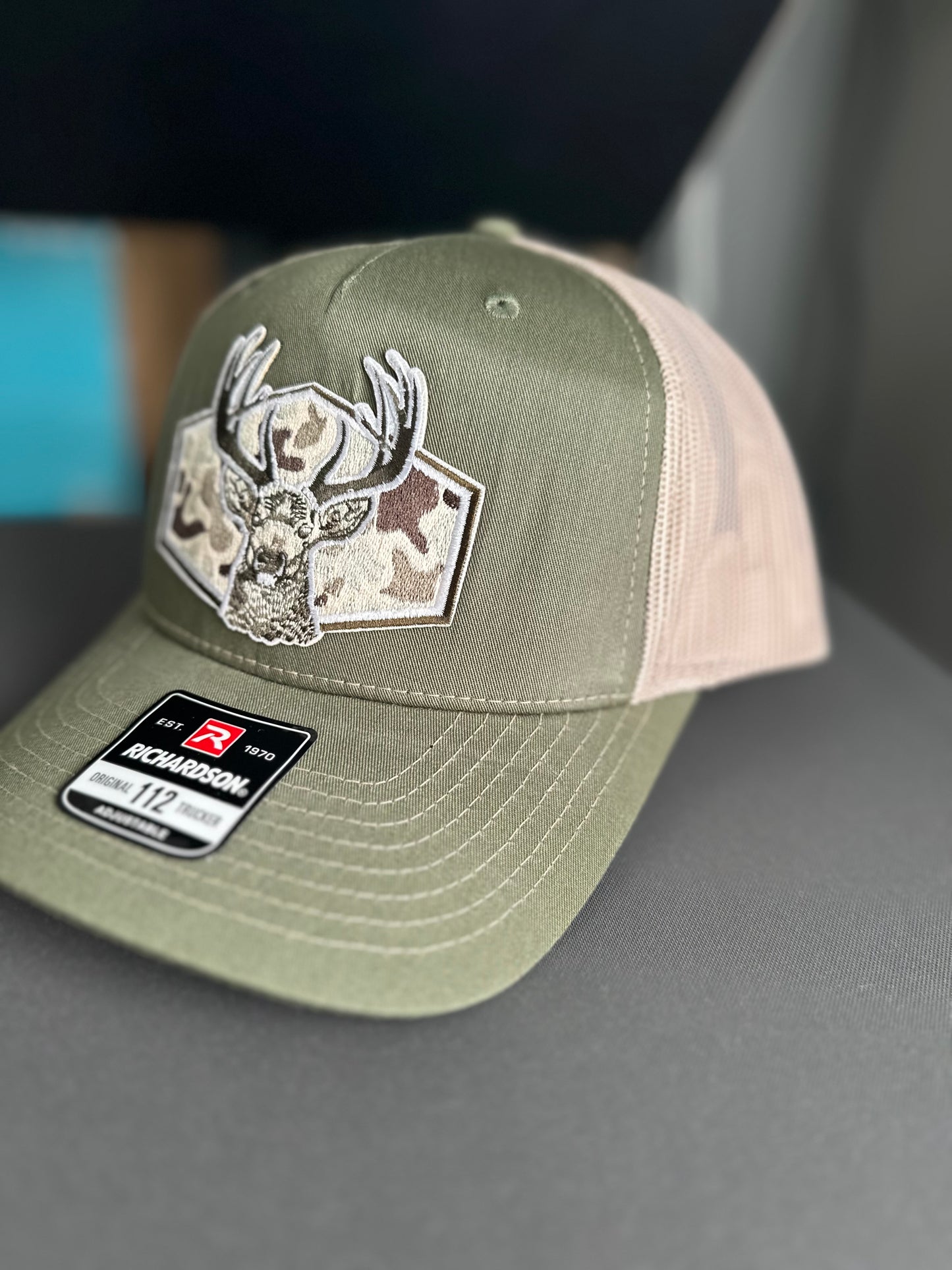 Olive/Beige Deer Hat