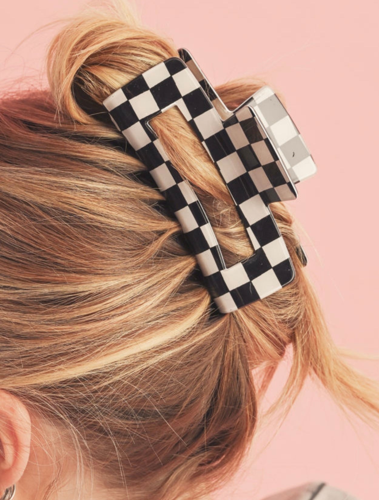 Checkered Hair Clip