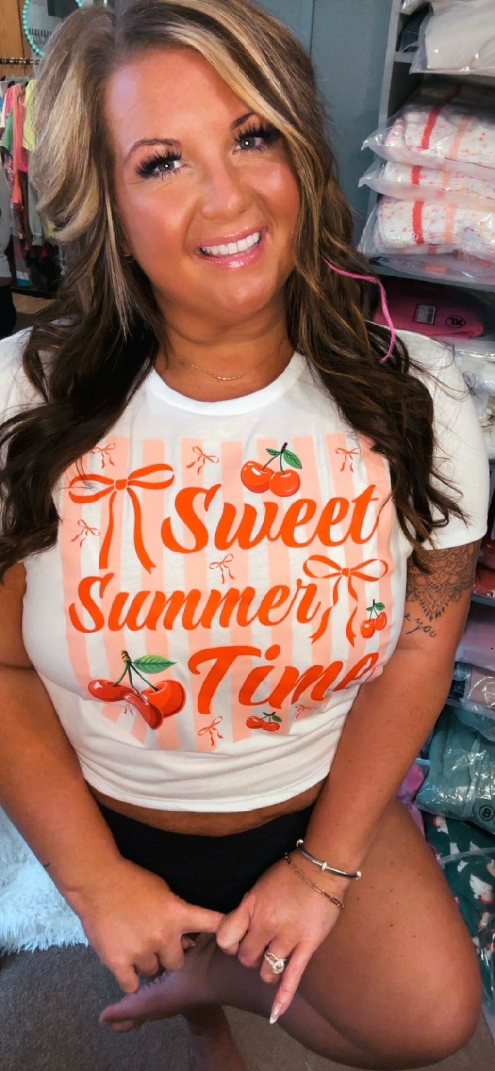 Sweet Summer Time Cropped Tee