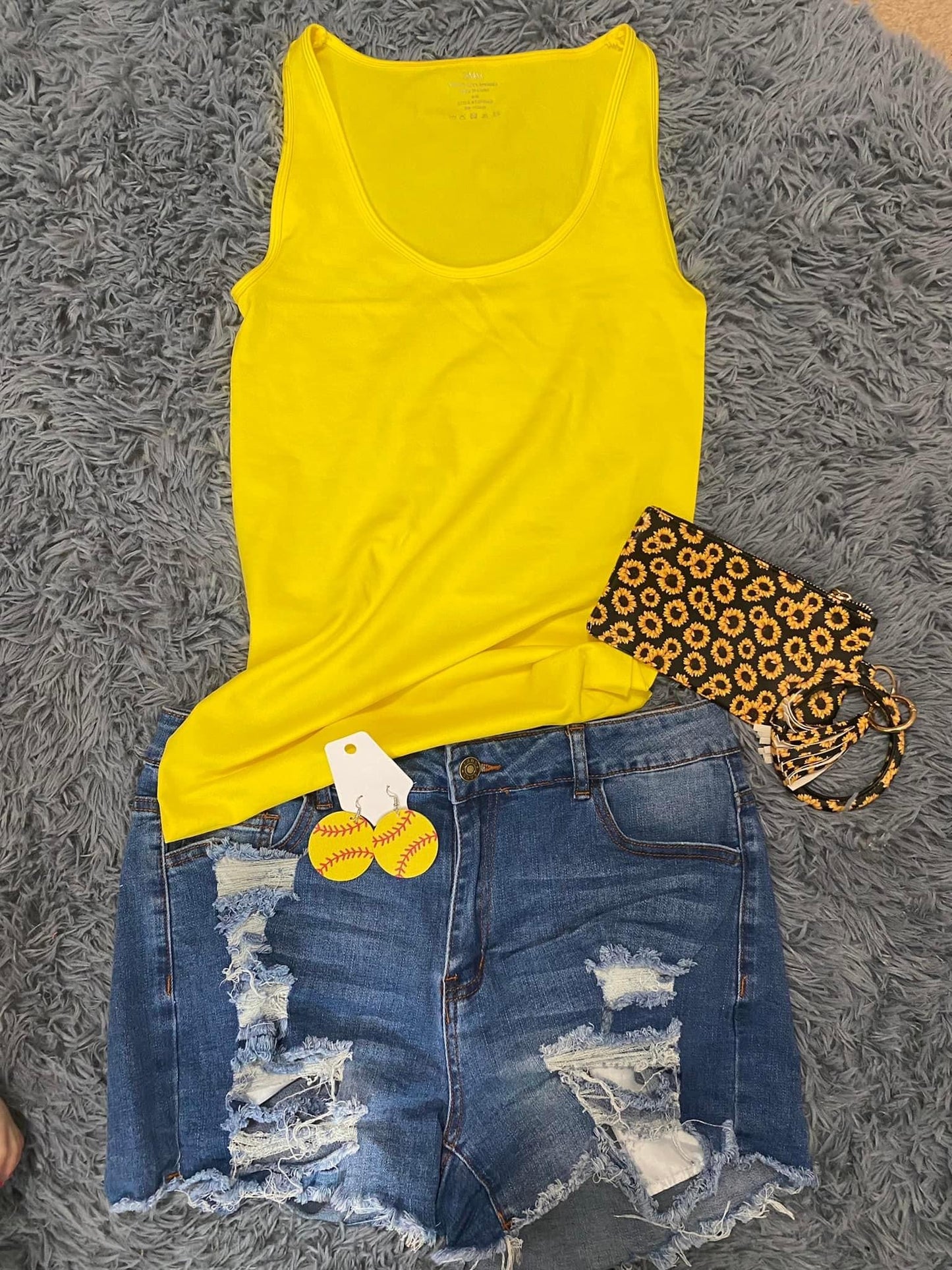 Dark Distressed Blue Jean Shorts
