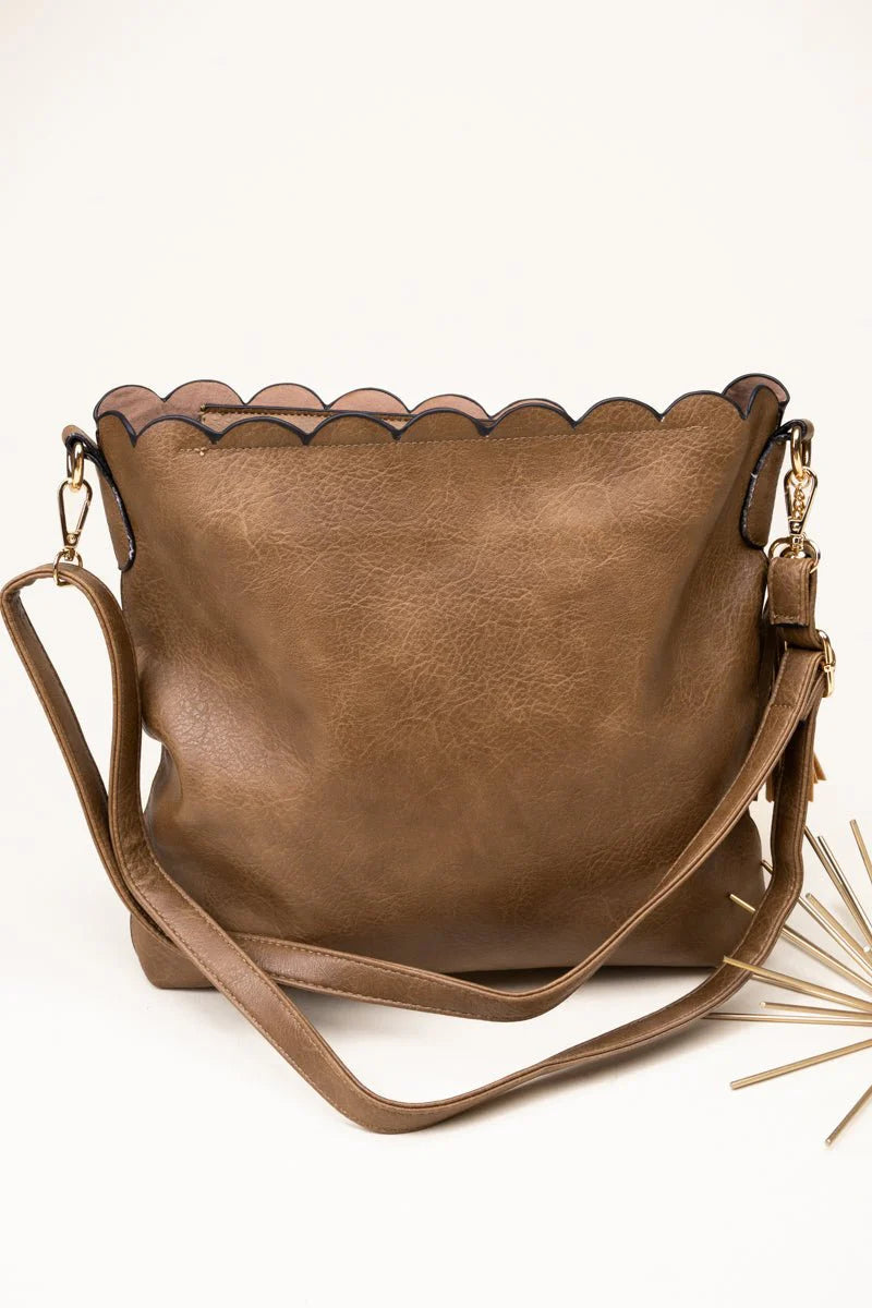 Brown Leather Crossbody Purse