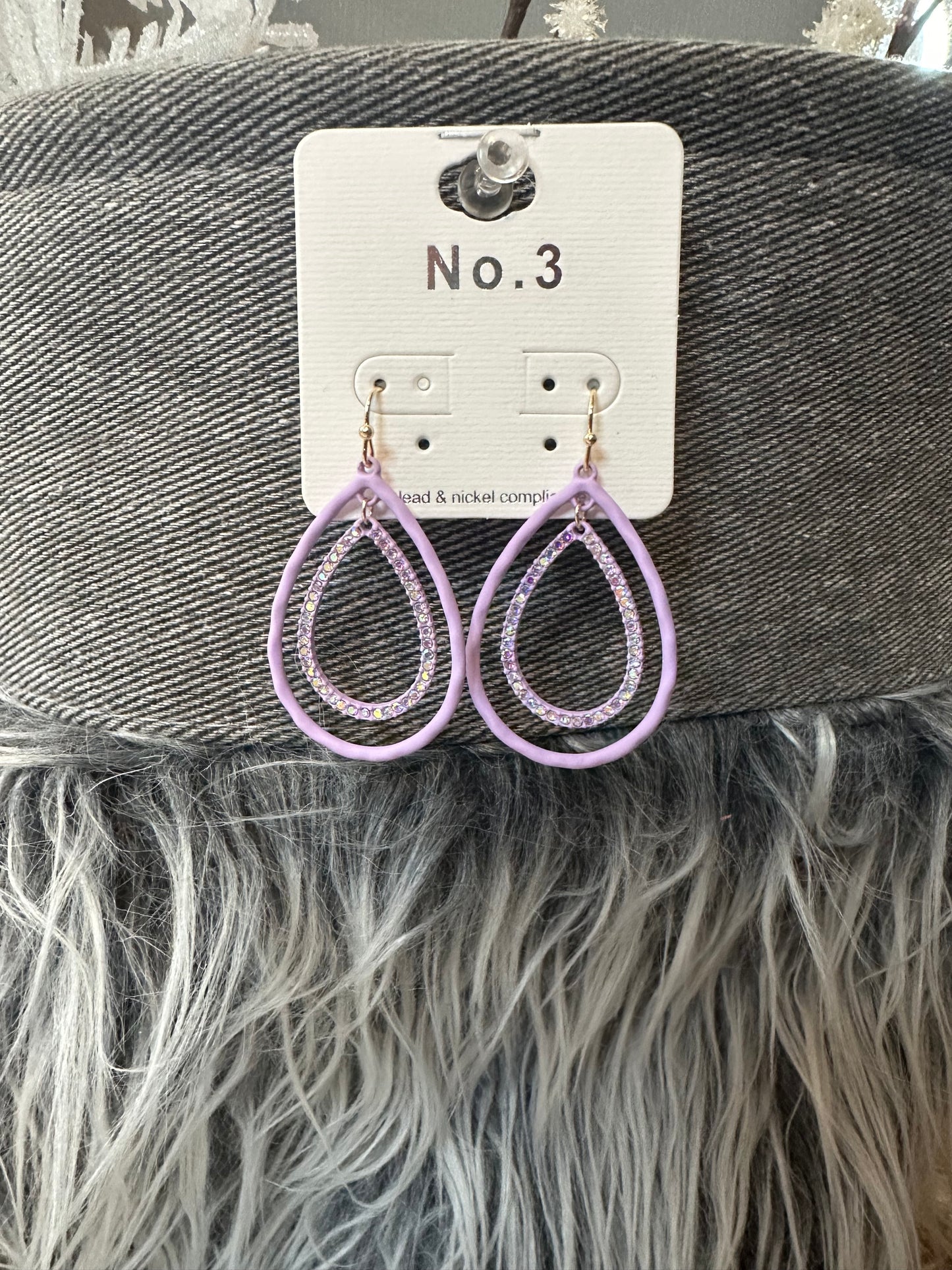 Loving Lavender Hoop Earrings