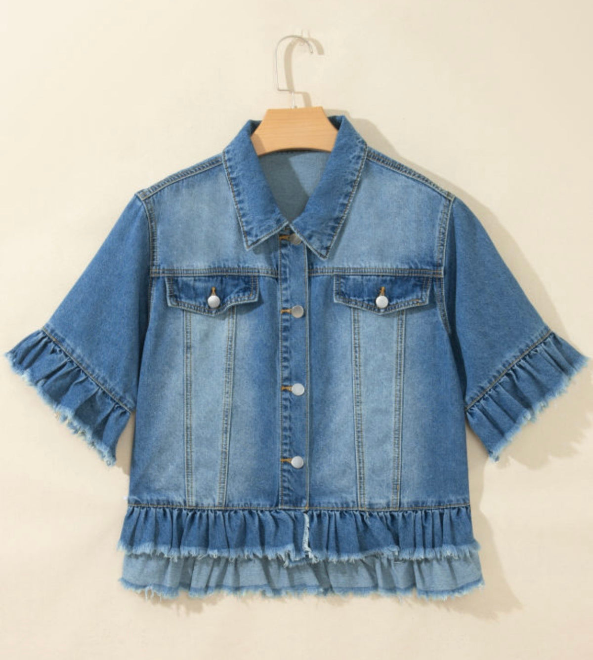 Blue Jean Frills Jacket