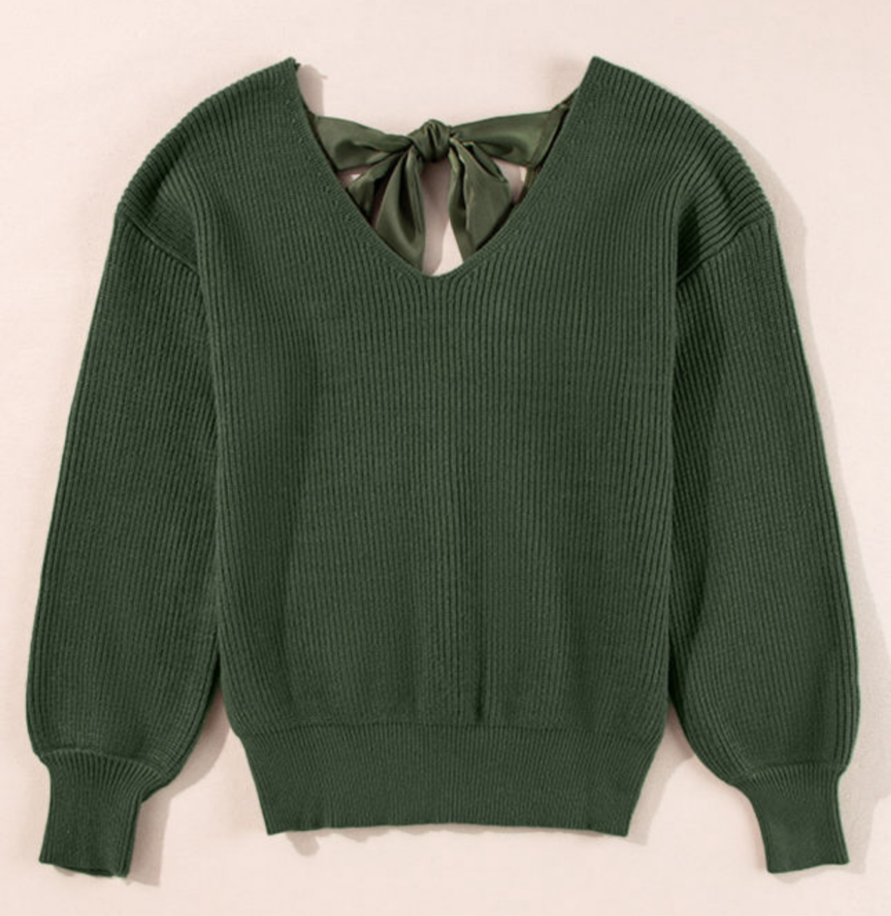 Green Bow Tie Sweater