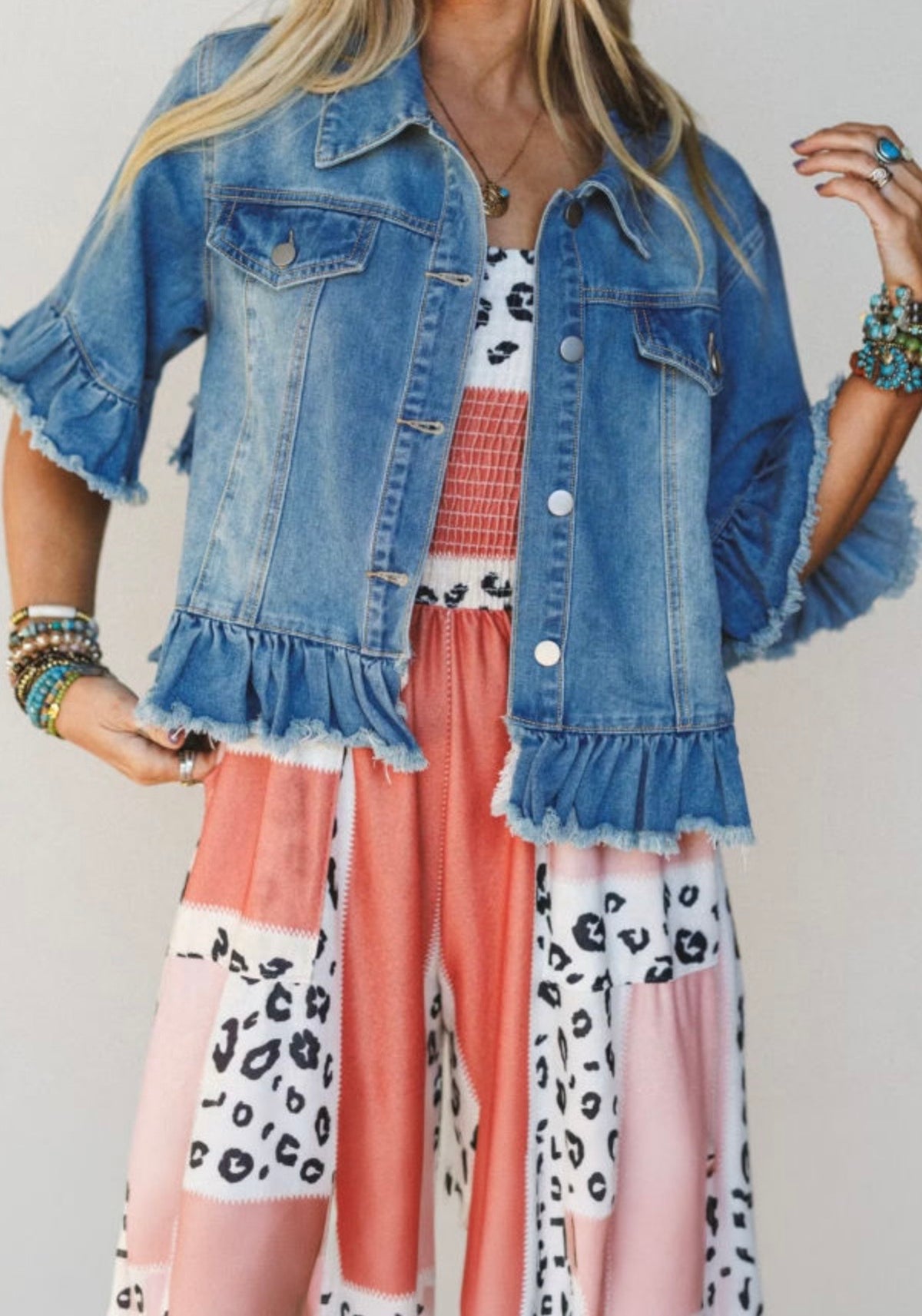 Blue Jean Frills Jacket