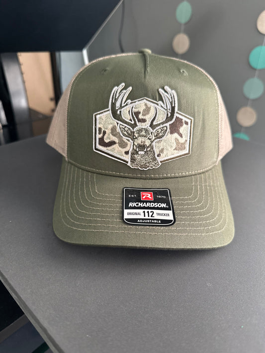 Olive/Beige Deer Hat