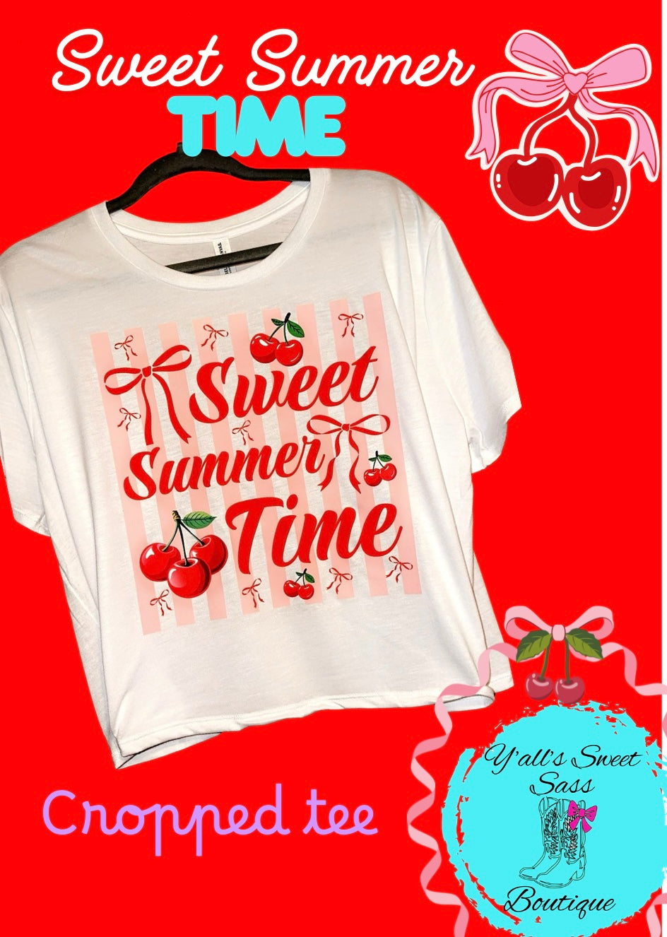 Sweet Summer Time Cropped Tee