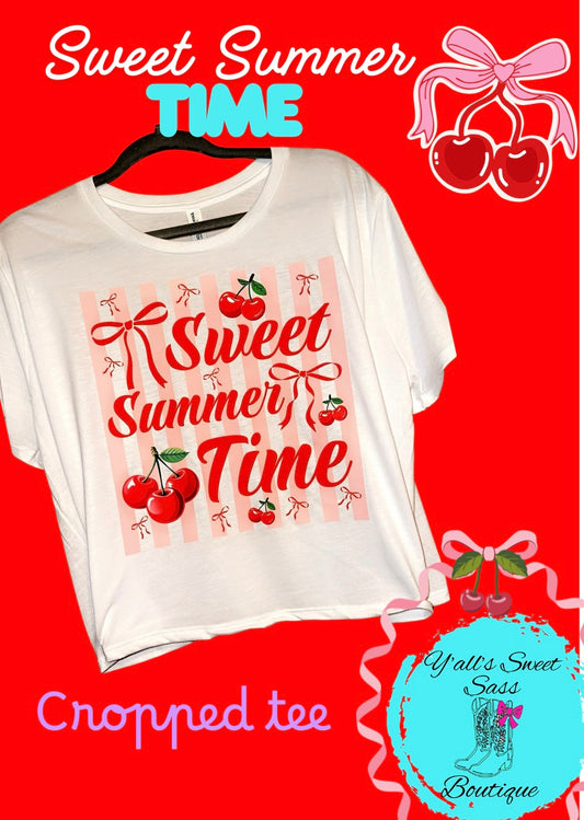 Sweet Summer Time Cropped Tee