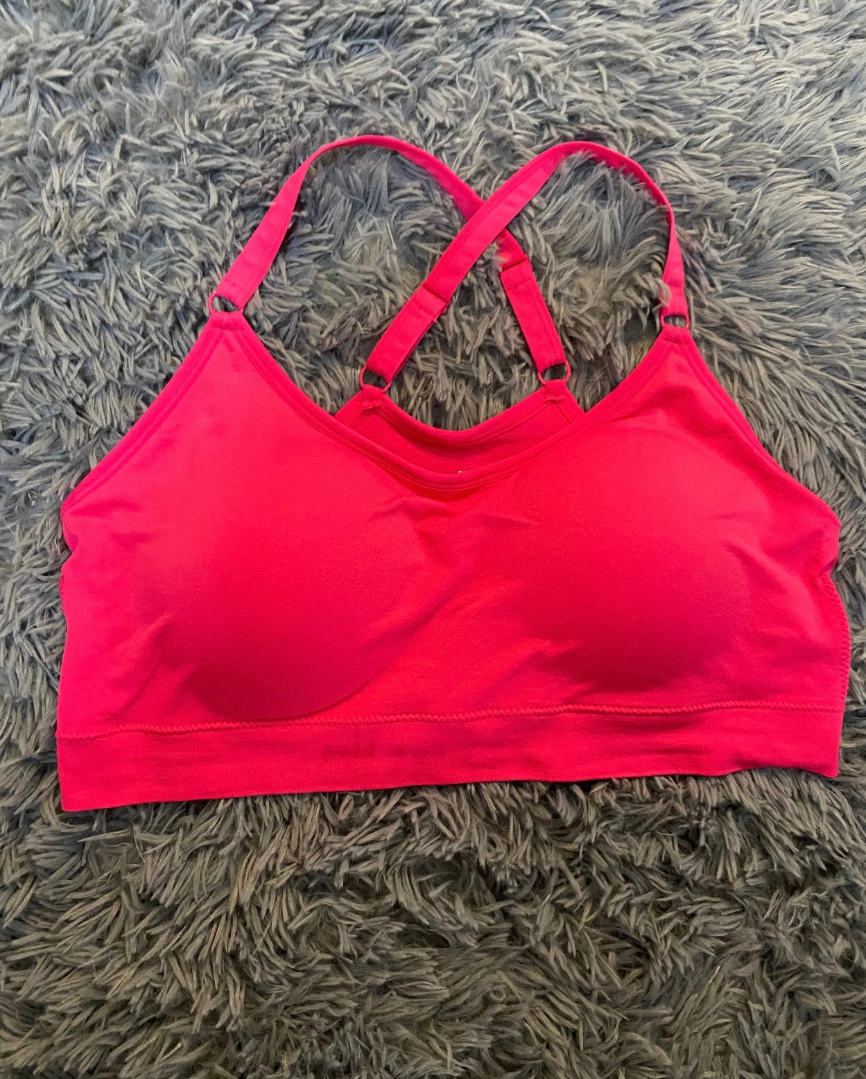 Hot Pink Sports Bra Bralette