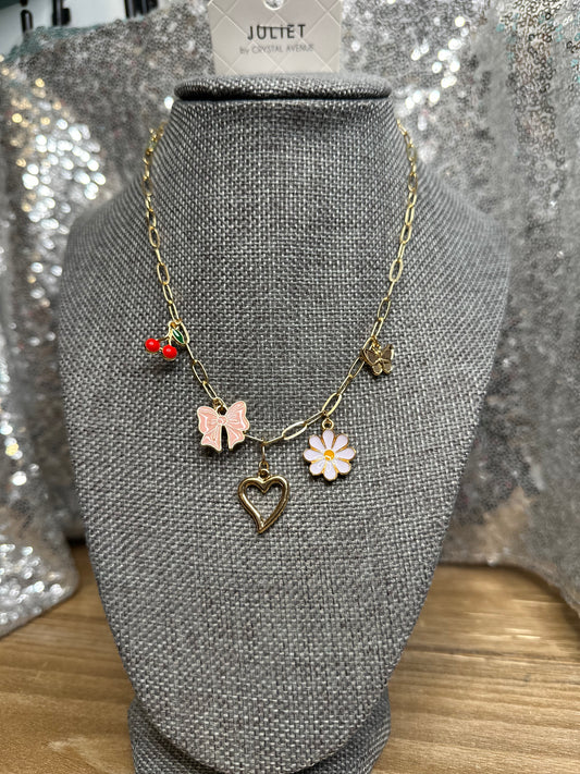 Girly Pop Charm Necklace