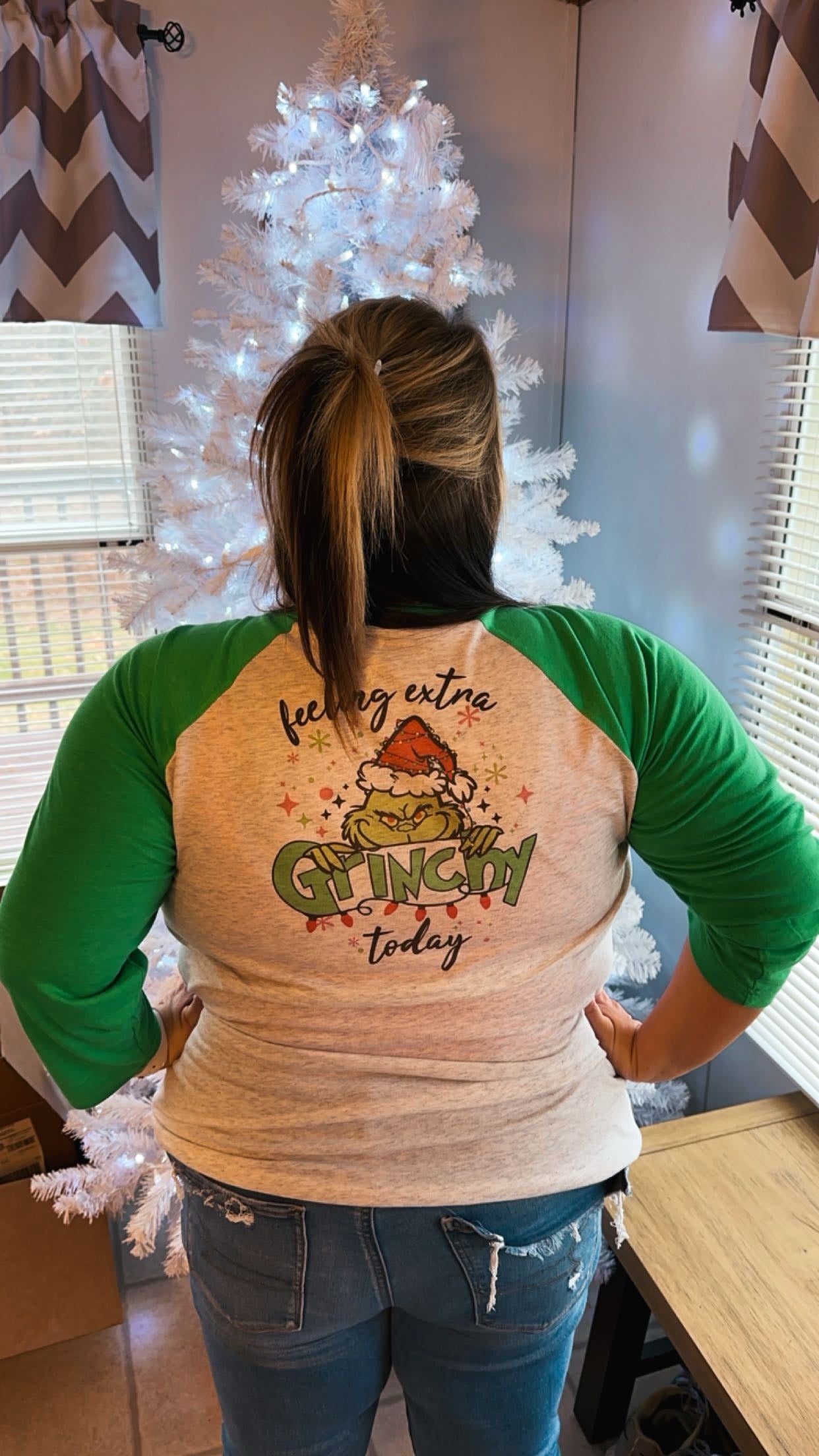 Grinchy Baseball Tee