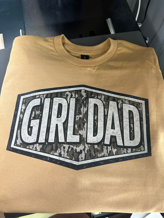 Girl Dad Camo Print Tee