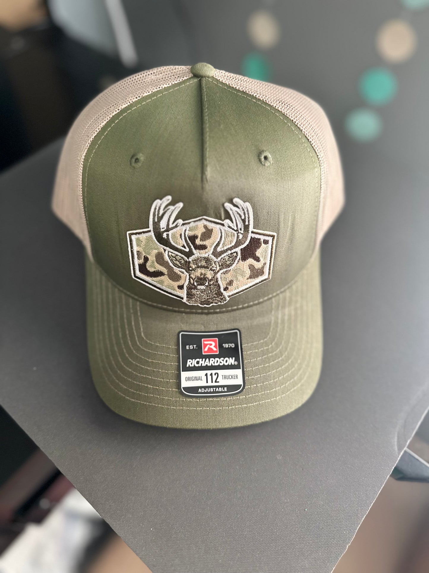 Olive/Beige Deer Hat