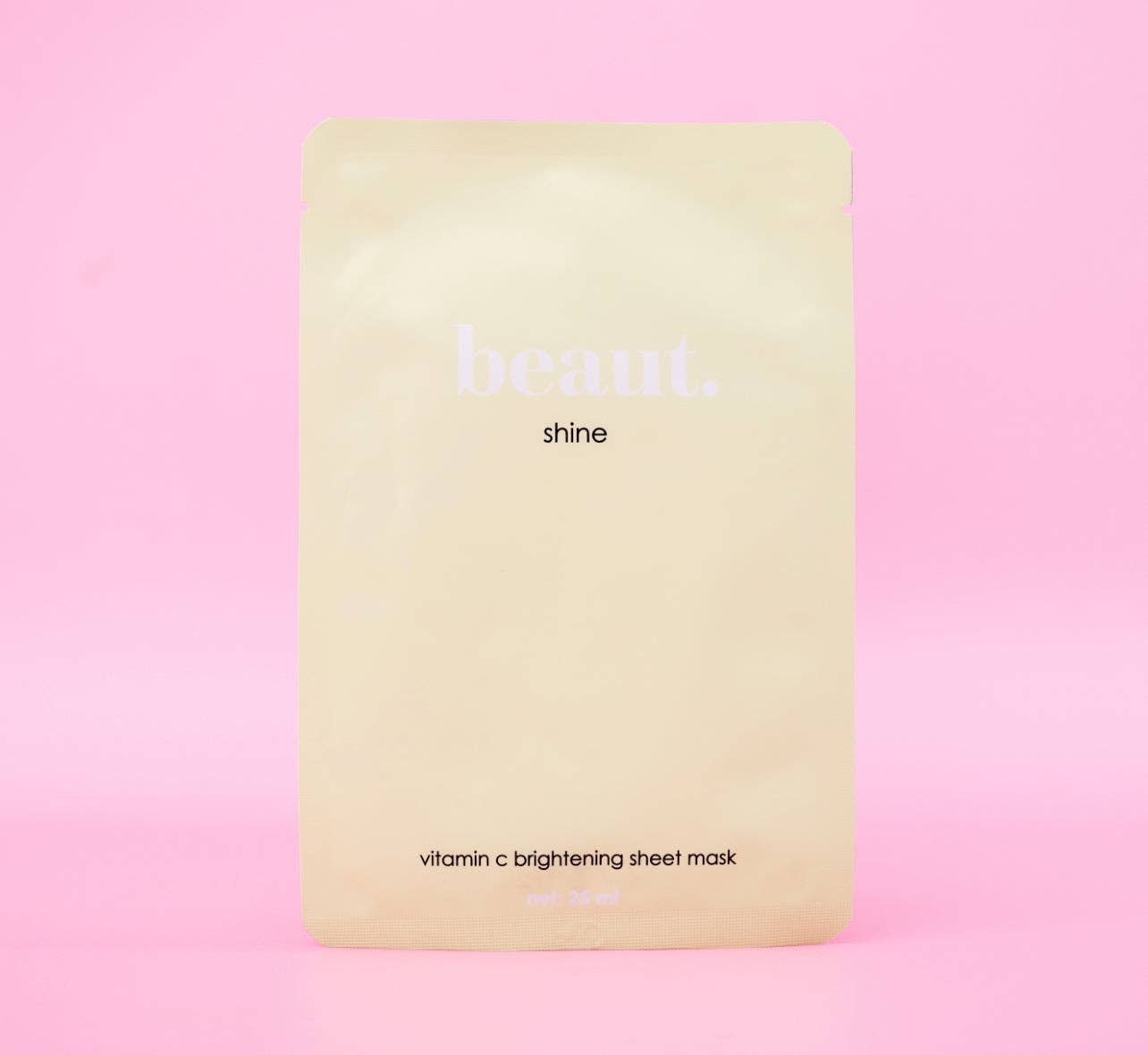 Shine sheet mask