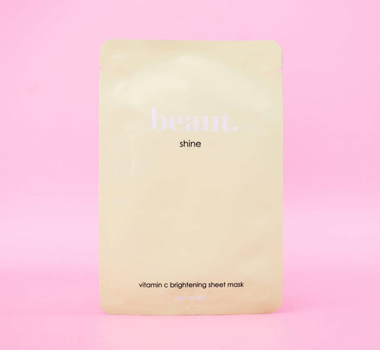 Shine sheet mask