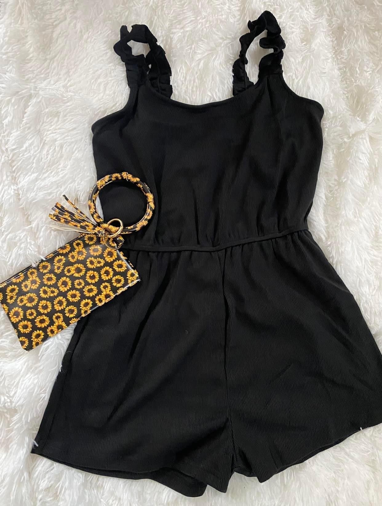 Black Everyday Romper