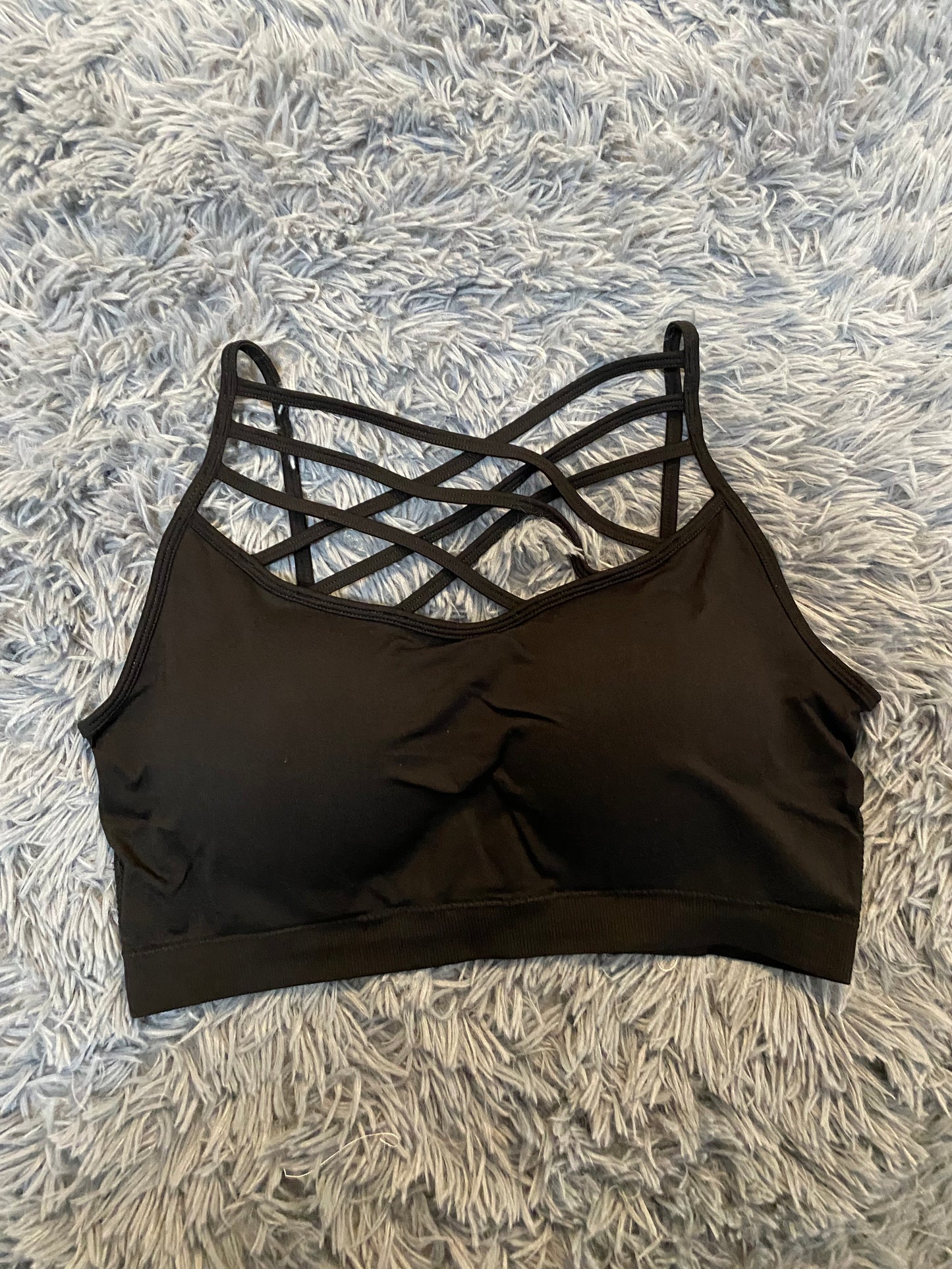 Black Caged Front Bralette