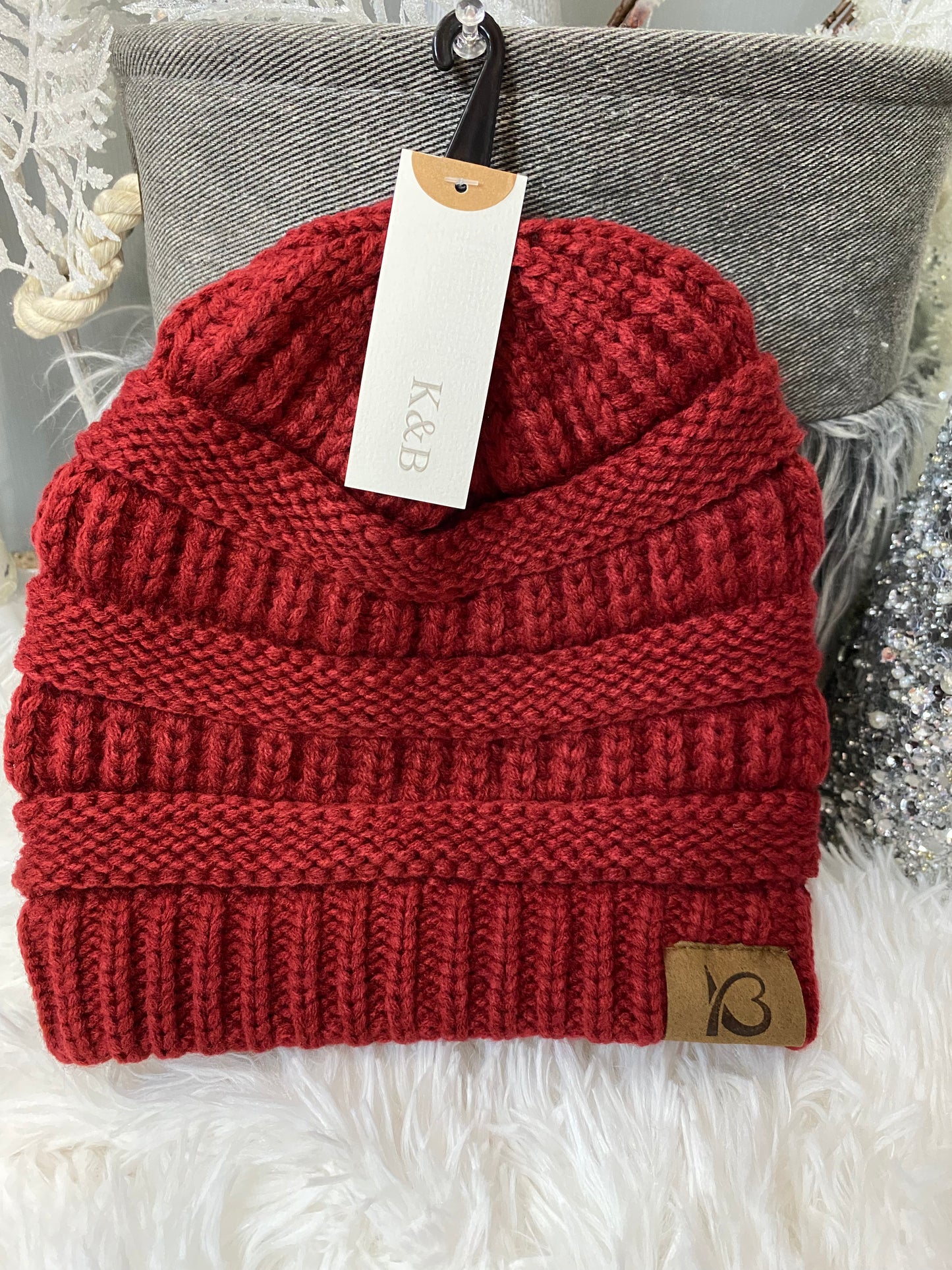 Burgundy Beanie