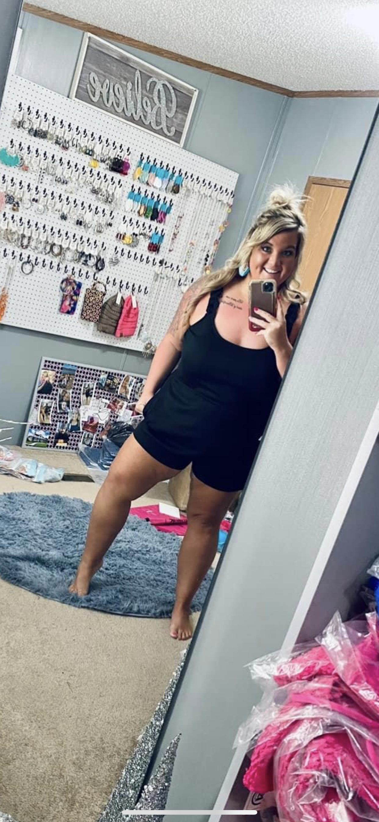 Black Everyday Romper