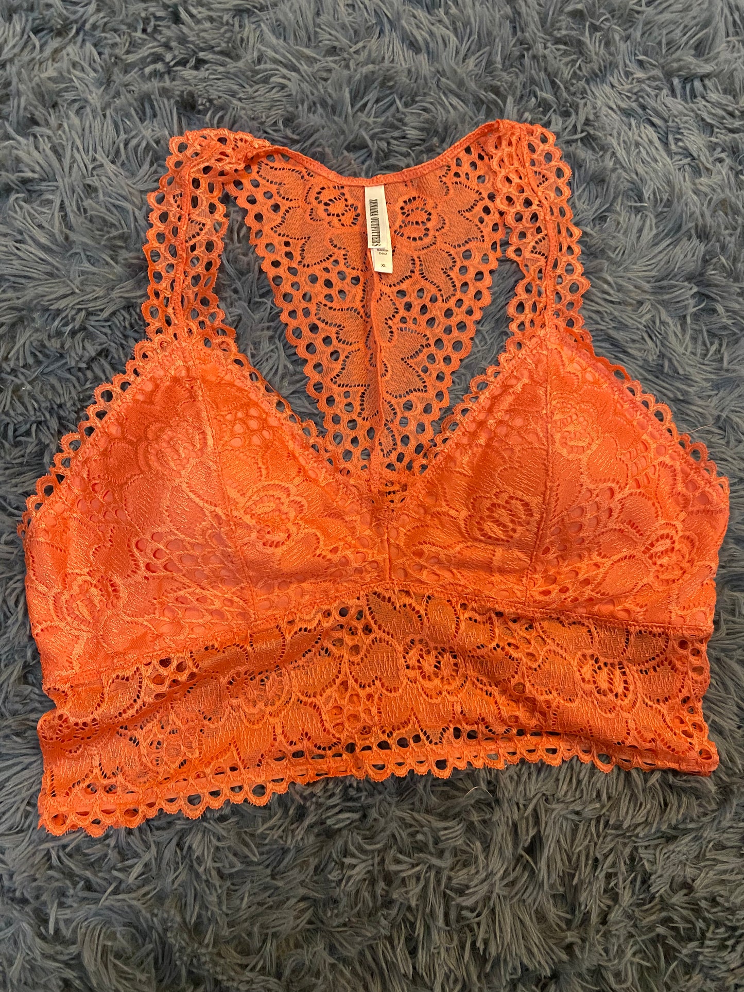 Coral T-shirt Bralette