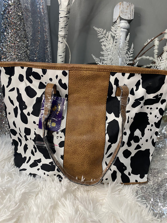 Cow Print Tote Bag