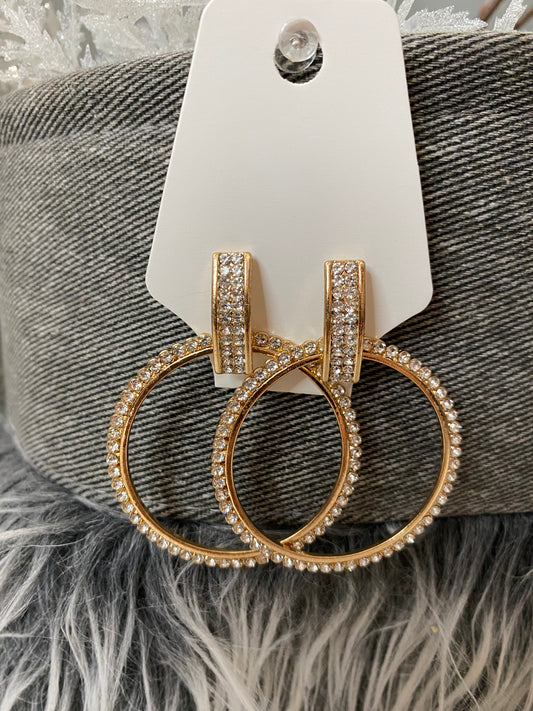 Bling Buckle Earrings