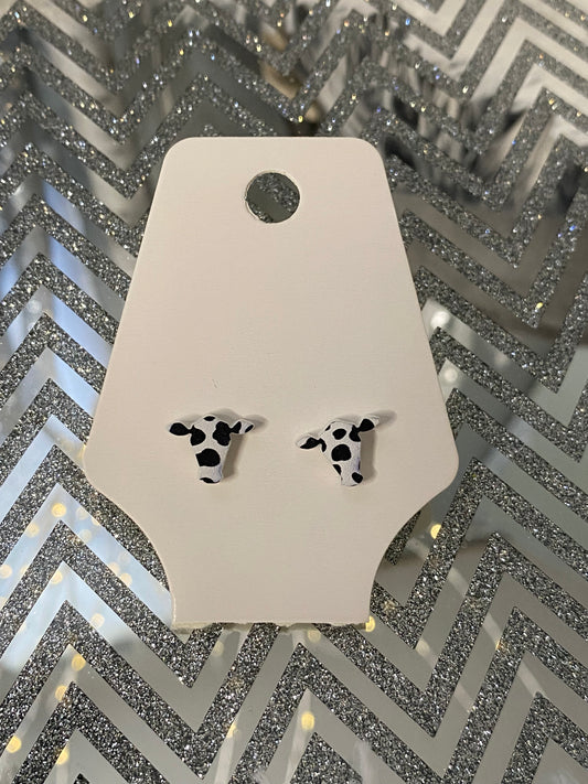 Cow print stud Earrings