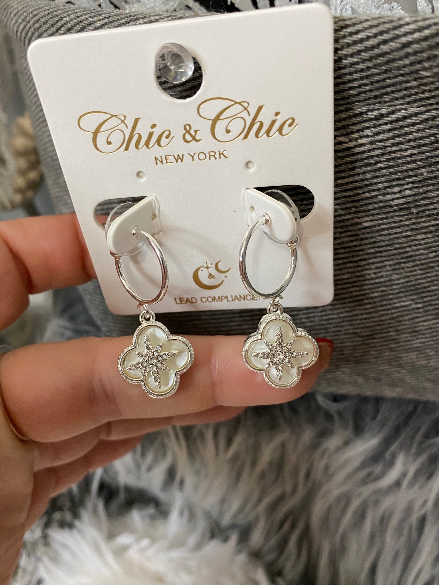 Snowflake Dangle Earrings